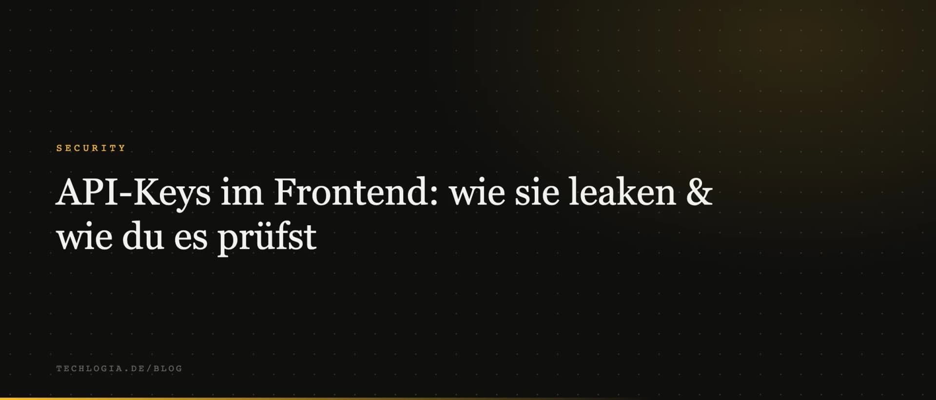 API-Keys im Frontend: wie sie leaken & wie du es prüfst